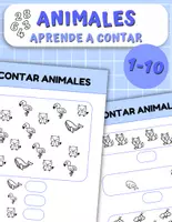 Vista previa - Hojas de trabajo - 🦁 Diversión contando animales: ¡contando del 1 al 10! 🔟 - Portada