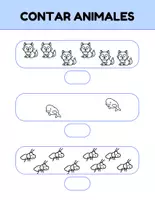 Vista previa - Hojas de trabajo - 🦁 Diversión contando animales: ¡contando del 1 al 10! 🔟 - página 2
