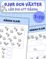 förhandsvisning - 🦁 Djur räknar kul: räkna från 1 till 10! 🔟 - försättsblad