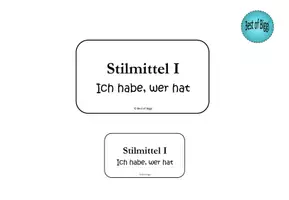Vorschau - Spiele - Stilmittel I - Merkblatt & Spiel Ich habe wer hat für die Unterstufe - Seite 3