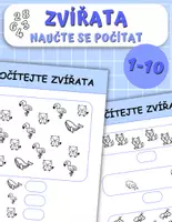 Náhled - 🦁 Zábavné počítání se zvířátky: počítání od 1 do 10! 🔟 - krycí list
