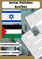Vorschau - Arbeitsblätter - Israel-Palästina-Konflikt: Ursachen, Dimensionen und Herausforderungen - Deckblatt