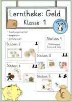 Vorschau - Unterrichtsreihen - Materialpaket - Lerntheke Euro Klasse 1 - Deckblatt