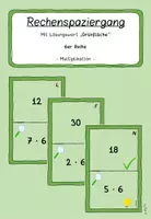 Vorschau - Spiele - Rechenspaziergang 6er Reihe Multiplikation - Deckblatt