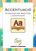 Vista previa - Tarjetas / Manipulativos - Algoritme per practicar l'accentuació - Portada