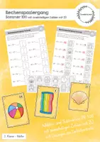 Vorschau - Arbeitsblätter - Rechenspaziergang Sommer ZR 100 (mit zweistelligen Zahlen mit ZÜ) - Deckblatt