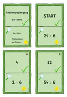 Vorschau - Spiele - Rechenspaziergang 6er Reihe Multiplikation und Division - Seite 2