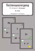 Vorschau - Spiele - Rechenspaziergang 7er Reihe Multiplikation und Division - Deckblatt