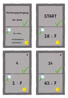 Vorschau - Spiele - Rechenspaziergang 7er Reihe Multiplikation und Division - Seite 2