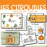 Aperçu - Affichage - Le cycle de vie de la citrouille - Pack 1 - Page de couverture