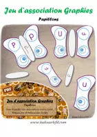Aperçu - Apprentissages en autonomie - Jeu d'association Graphies - Papillons - Page de couverture