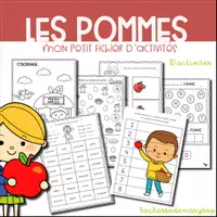 Aperçu - Feuilles d'exercices - Mon petit fichier d´activités - Les pommes - Page de couverture