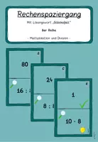 Vorschau - Spiele - Rechenspaziergang 8er Reihe Multiplikation und Division - Deckblatt
