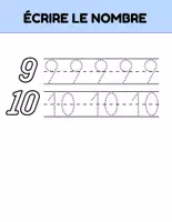 Aperçu - Feuilles d'exercices - ✍️ Le plaisir des chiffres : apprenez à écrire 1-10 🔟 - Page 3