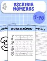 Vista previa - Hojas de trabajo - ✍️ Diversión con los números: Aprende a escribir del 1-10 - Portada
