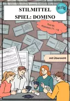 Vorschau - Spiele - Stilmittel III - Merkblatt & Spiel Domino für die Oberstufe - Deckblatt