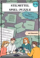 Vorschau - Spiele - Stilmittel I - Merkblatt & Puzzle für die Unterstufe - Deckblatt