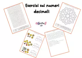 anteprima - Esercizi - Esercizi sui numeri decimali - Pagina di copertina