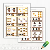 Aperçu - Cartes d'exercices - Additions pirates - Page de couverture