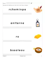 Aperçu - Feuilles d'exercices - Démêle les lettres - chasse au trésor - Page 2