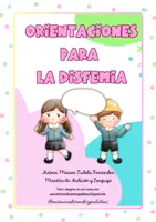 Vista previa - Tarjetas / Manipulativos - _ Orientaciones disfemia - Portada
