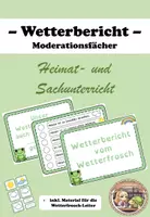 Vorschau - Poster - Wetterbericht (Wetterfrosch) - Moderationsfächer, Bildkarten - Deckblatt