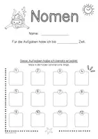 Vorschau - Arbeitsblätter - Nomen Arbeitsheft, Thema Sommer - Seite 1