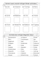 Vorschau - Arbeitsblätter - Nomen Arbeitsheft, Thema Sommer - Seite 2