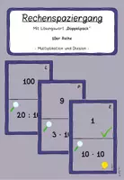 Vorschau - Spiele - Rechenspaziergang 10er Reihe Multiplikation und Division - Deckblatt