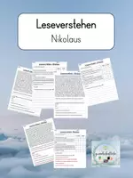Vorschau - Arbeitsblätter - Leseverstehen: Nikolaus (3./4. Klasse) - Deckblatt