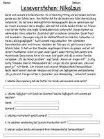 Vorschau - Arbeitsblätter - Leseverstehen: Nikolaus (3./4. Klasse) - Seite 2