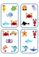 Aperçu - Jeux - Jeu de vocabulaire Jumeaux thème Animaux Marins - Page 2