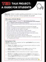 Vorschau - Arbeitsblätter - Ted Talk project - a guide for students - Deckblatt