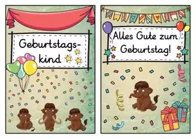 Vorschau - Poster - Geburtstagsaufsteller - Mammut für die Mammutklasse - Seite 1