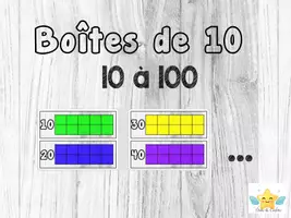 Aperçu - Présentation / Support pour le tableau - Boites de 10 - Page de couverture