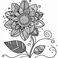Vorschau - Mal- und Bastelvorlagen - Zentangle Blumen Malbuch (50 Malvorlagen) inkl. Stundenentwurf (PDF) - Seite 2