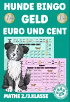 Vorschau - Stationenlernen - Hunde Bingo Geld Euro Cent Mathe 2.Klasse 3.Klasse - Deckblatt