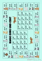 Vorschau - Stationenlernen - Hunde Bingo Geld Euro Cent Mathe 2.Klasse 3.Klasse - Seite 1