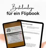 Vorschau - Arbeitsblätter - Vorlage Flipbook für Canva und PowerPoint - Deckblatt