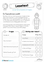 Vorschau - Arbeitsblätter - 10 Lesetexte für die 1. und 2. Klasse (mit Aufgaben) - Seite 1