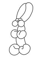 Vorschau - Mal- und Bastelvorlagen - Ausmalbilder Ballontiere - Seite 3