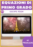 anteprima - Esercizi - Equazioni di primo grado | Capodanno intorno al mondo 🇬🇧 - Pagina di copertina