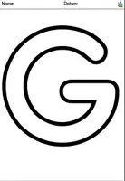Vorschau - Arbeitsblätter - Buchstabe G - Buchstabenübungen - Buchstabenlehrgang DaZ / Deutsch - Seite 1