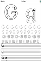 Vorschau - Arbeitsblätter - Buchstabe G - Buchstabenübungen - Buchstabenlehrgang DaZ / Deutsch - Seite 2