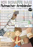 Vorschau - Mal- und Bastelvorlagen - Ich schaffe das! - DIY Mutmacher Armbänder / Growth Mindset - Deckblatt