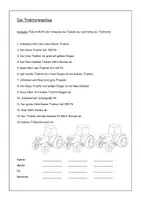 Vorschau - Arbeitsblätter - Logical / Leserätsel / Lesetraining Traktoren - Seite 1