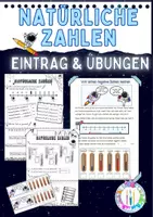 Vorschau - Stundenentwürfe - Natürliche Zahlen Eintrag und Arbeitsblätter - Seite 1