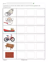 Aperçu - Cartes d'exercices - Compte les syllabes - b - Page 2