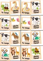 Aperçu - Jeux - Espagnol - Yo tengo, ¿quién tiene ? - Animaux et prépositions de lieu - Page 2