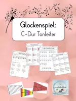 Vorschau - Arbeitsblätter - C-Dur Tonleiter mit Orffinstrumenten - Deckblatt